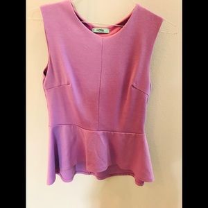 Violet sleeveless peplum Top by Karlie